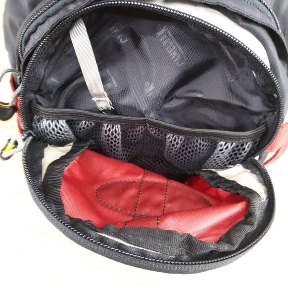 CAMELBAK Waist Lumbar Fanny Bag Red Silver NO BLADDER Hiking Camping Outdoors - Picture 10 of 12
